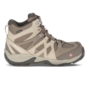 Bottes de Securite Merrell Siren Mid Waterproof Alloy Toe Marron Clair Femme | X.B.PEQD